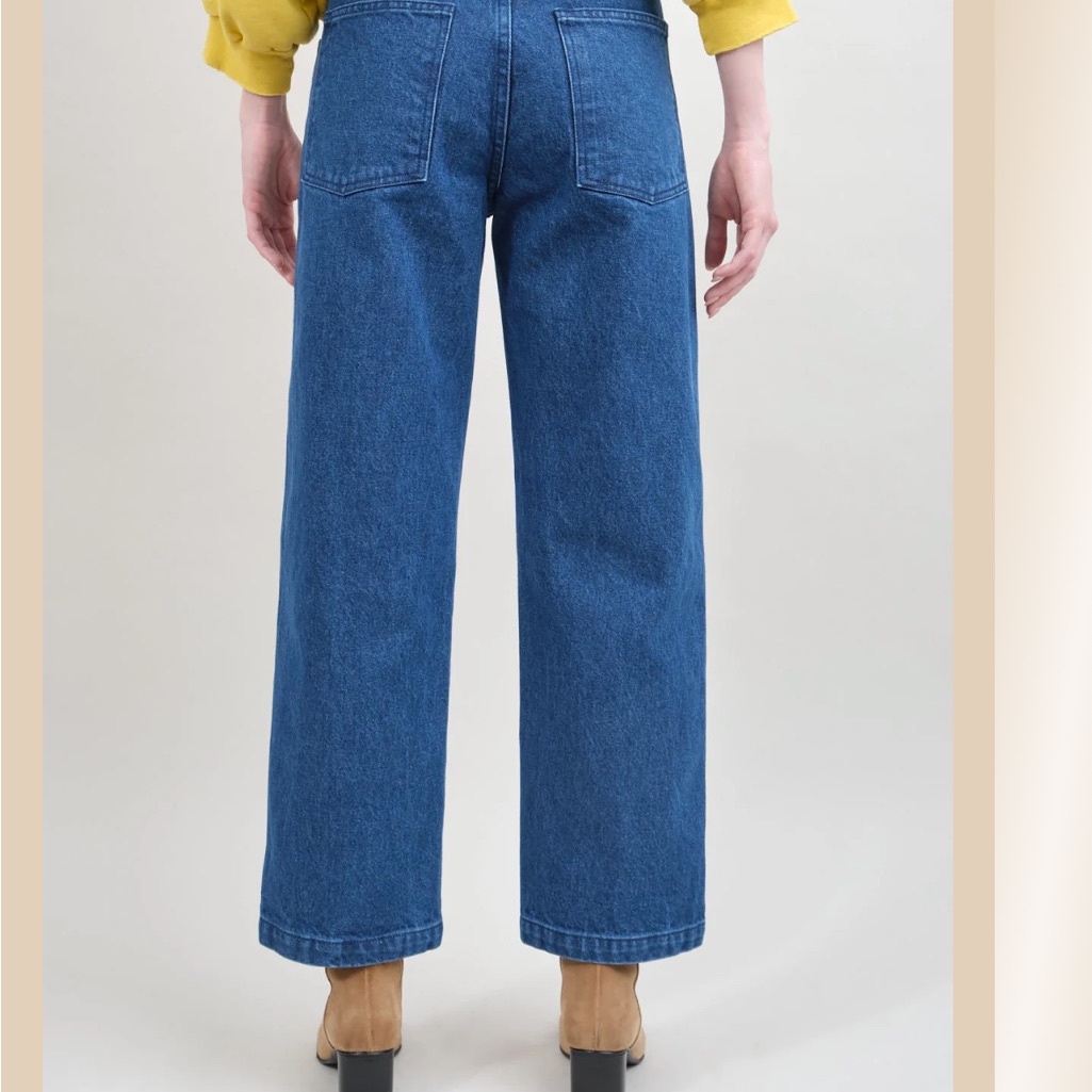 Carleen Wraparound Relaxed Jeans 0 — image 7 of 8